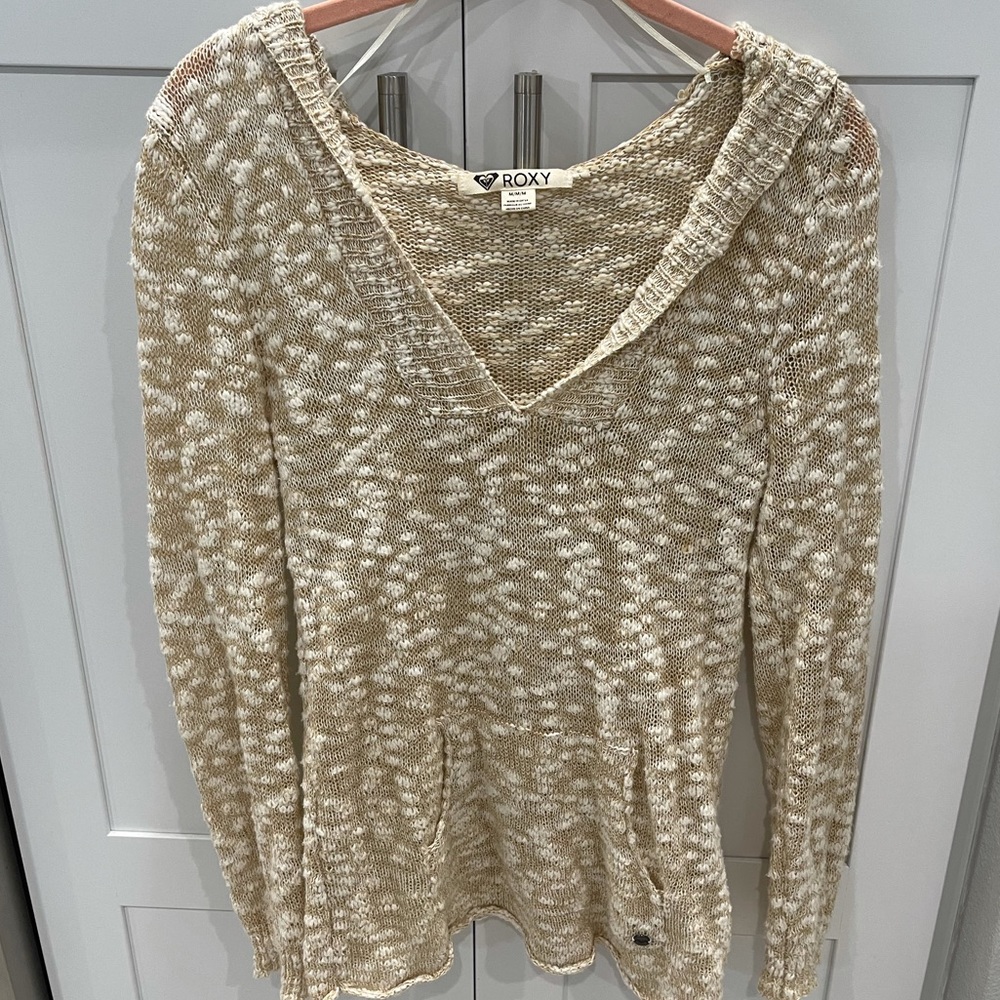 Roxy Hooded V-Neck Sweater